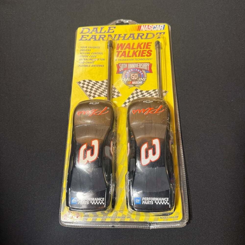 Vintage 1998 NASCAR Dale Earnhardt 50th Anniversary Walkie Talkies